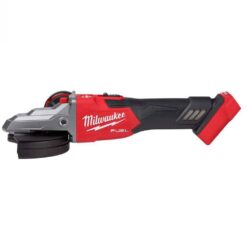 Milwaukee M18 FUEL 18V Lithium-Ion Brushless Cordless 5 in. Flathead Braking Grinder with Slide Switch Lock-On (Tool-Only) 2887-20