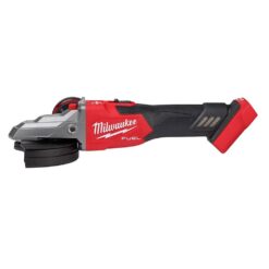 Milwaukee M18 FUEL 18V Lithium-Ion Brushless Cordless 5 in. Flathead Braking Grinder with Slide Switch Lock-On (Tool-Only) 2887-20
