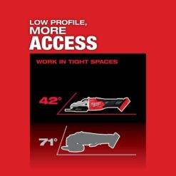Milwaukee M18 FUEL 18V Lithium-Ion Brushless Cordless 5 in. Flathead Braking Grinder with Slide Switch Lock-On (Tool-Only) 2887-20