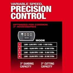 Milwaukee M12 FUEL 12V Lithium-Ion Brushless Cordless 1/4 in. Right Angle Die Grinder Kit w/ 5.0 Ah & 2.5 Ah Batteries 3485-22