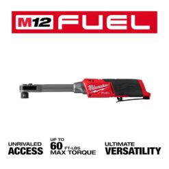 Milwaukee M12 FUEL INSIDER 12V Lithium-Ion Brushless Cordless 1/4 in. - 3/8 in. Extended Reach Box Ratchet (Tool-Only) 3050-20