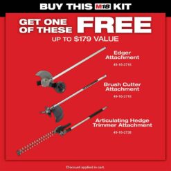Milwaukee M18 FUEL 18V 16 in. Brushless Cordless Battery Powered String Trimmer w/QUIK-LOK Attachment Capability & 8.0 Ah Battery 3016-21ST