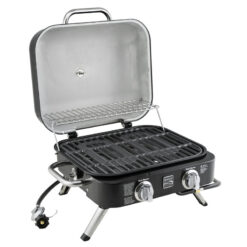 Kenmore 2-Burner Portable Tabletop Retro Gas Grill, Black