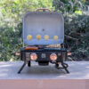 Kenmore 2-Burner Portable Tabletop Retro Gas Grill, Black/Copper