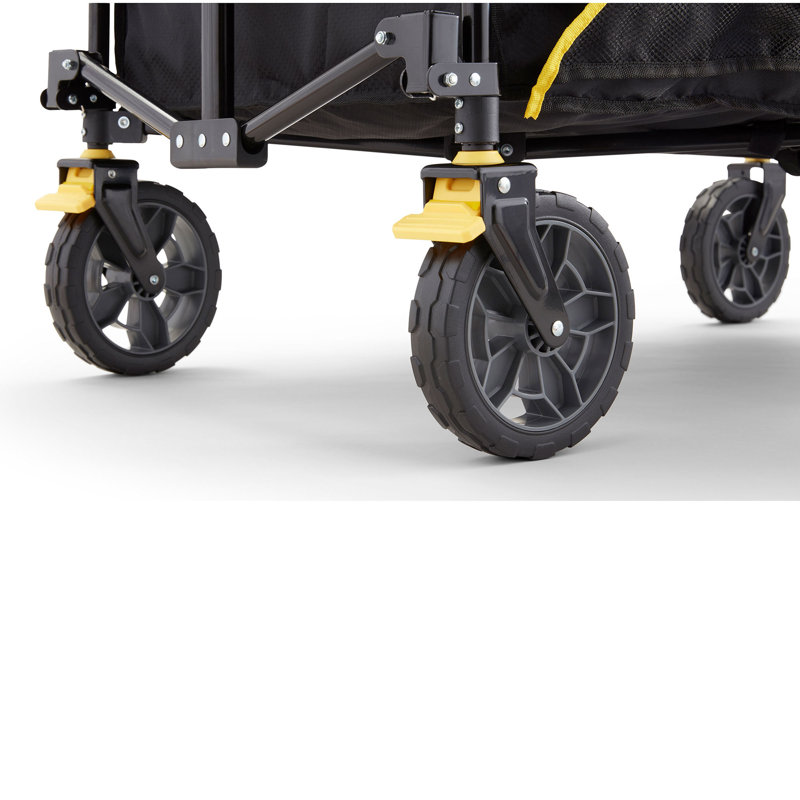 Gorilla Carts Collapsible Outdoor Utility Wagon, Oversize Bed