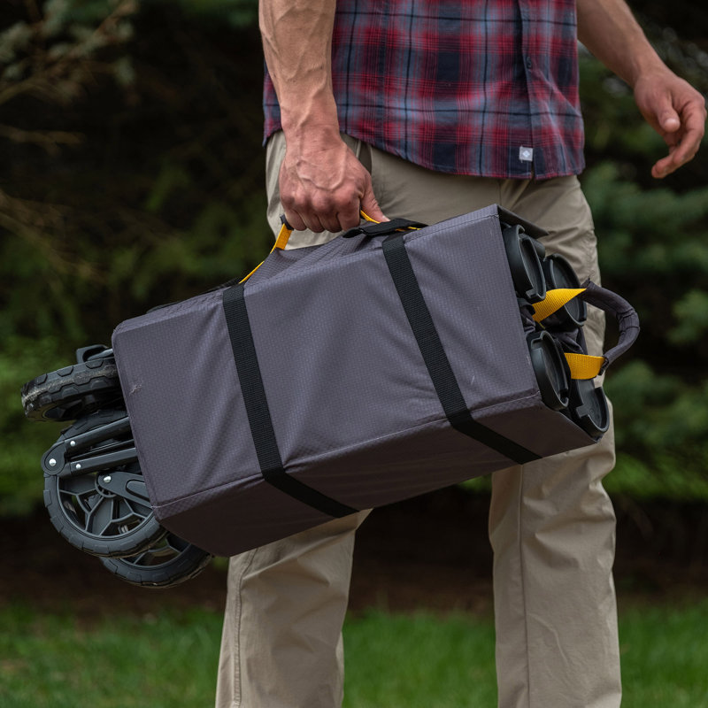 Gorilla Carts Collapsible Outdoor Utility Wagon, Oversize Bed