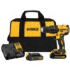 DEWALT 20-volt Max 1/2-in Brushless Cordless Drill 2 -Batteries Included (Soft Bag Included)