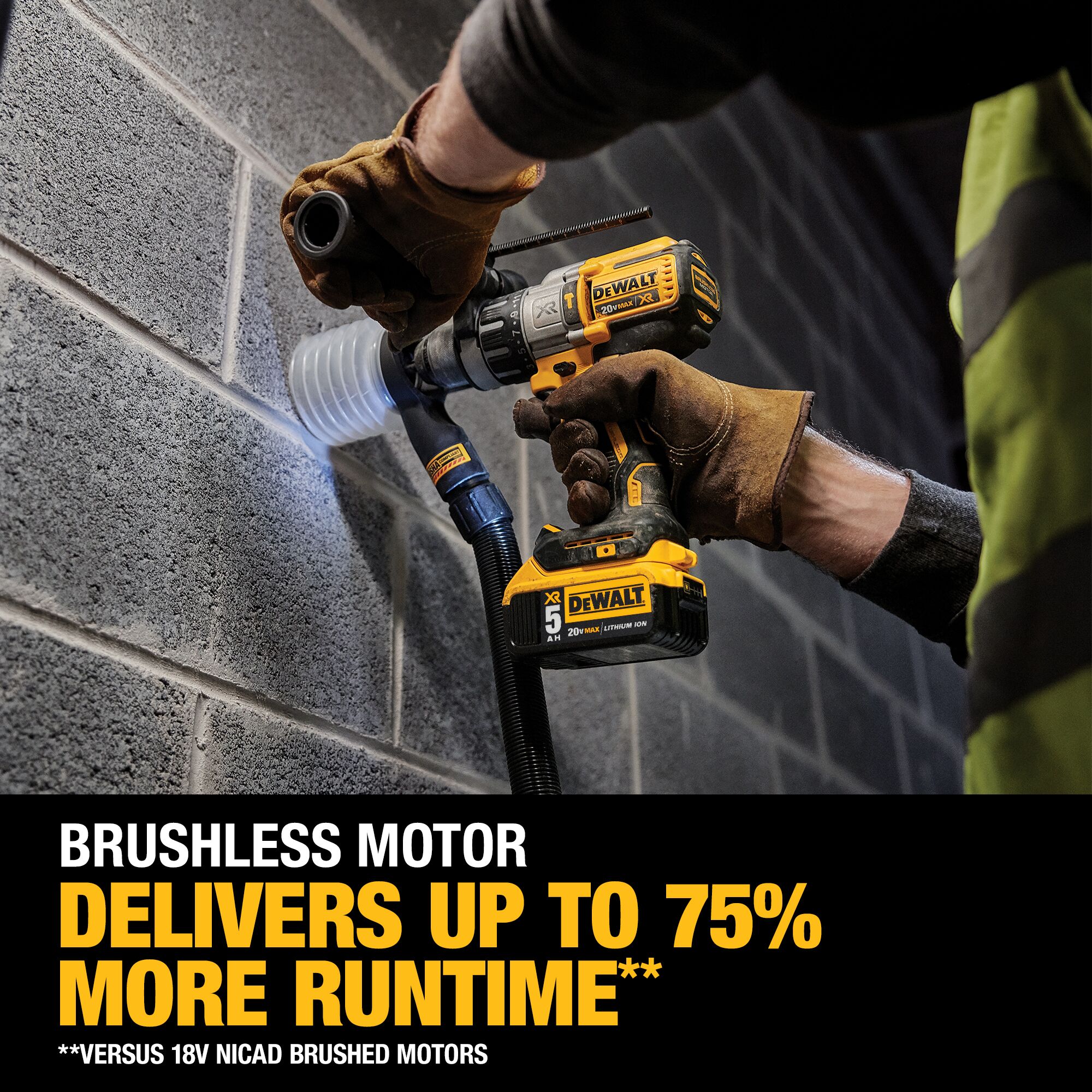 DEWALT XR 1/2-in 20-volt max Variable Speed Brushless Cordless Hammer Drill 2 -Batteries