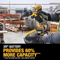 DEWALT XR 1/2-in 20-volt max Variable Speed Brushless Cordless Hammer Drill 2 -Batteries