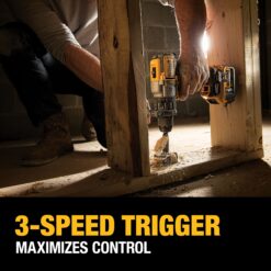 DEWALT XR 1/2-in 20-volt max Variable Speed Brushless Cordless Hammer Drill 2 -Batteries