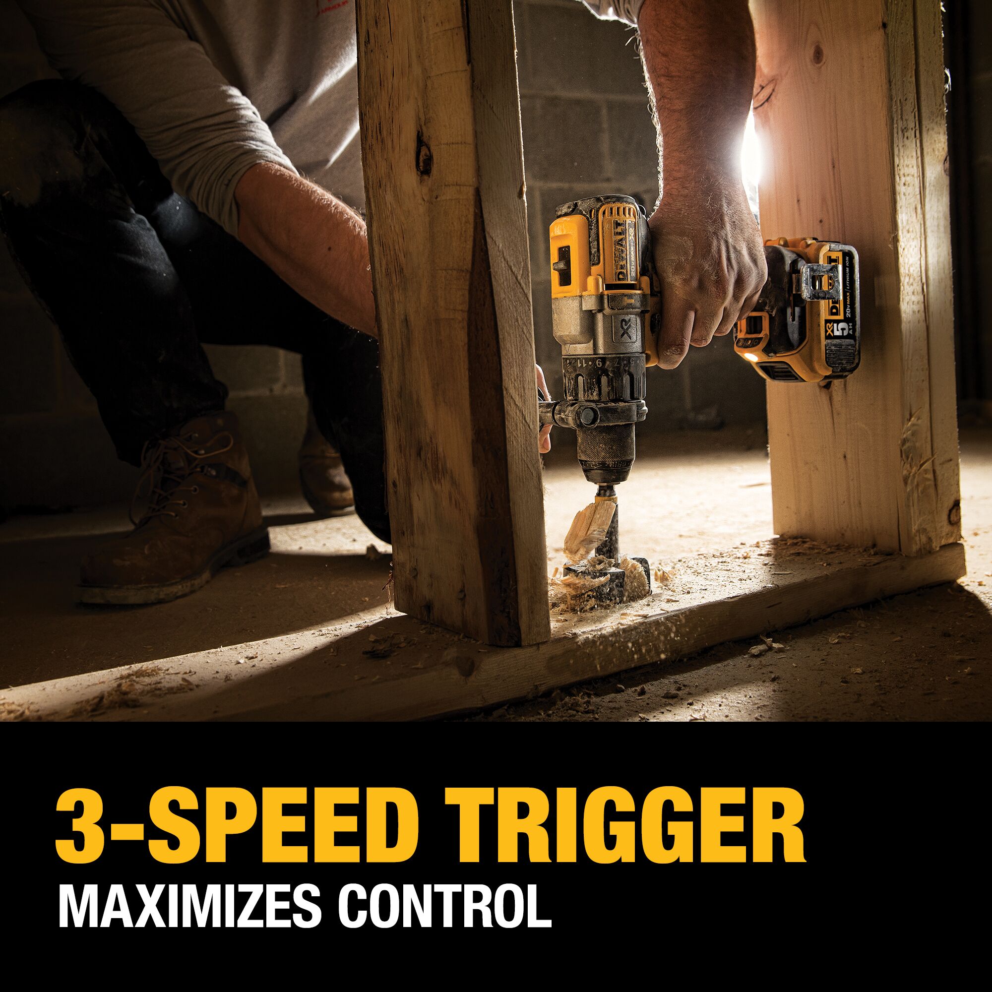DEWALT XR 1/2-in 20-volt max Variable Speed Brushless Cordless Hammer Drill 2 -Batteries