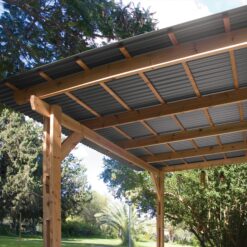 SUNTOP PALRAM 2.2-Feet x 6-Feet Corrugated Castle Gray Polycarbonate plastic Roof Panel 10 -Pack
