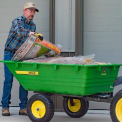 John Deere 17-cu ft 800-lb Capacity Steel Dump Cart