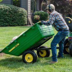 John Deere 17-cu ft 800-lb Capacity Steel Dump Cart