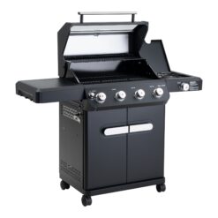 Monument Mesa 425 Black 4 -Burner Liquid Propane Gas Grill 1 -Side Burner