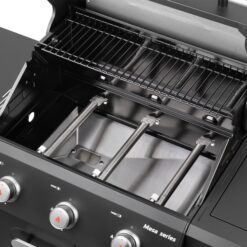 Monument Mesa 425 Black 4 -Burner Liquid Propane Gas Grill 1 -Side Burner