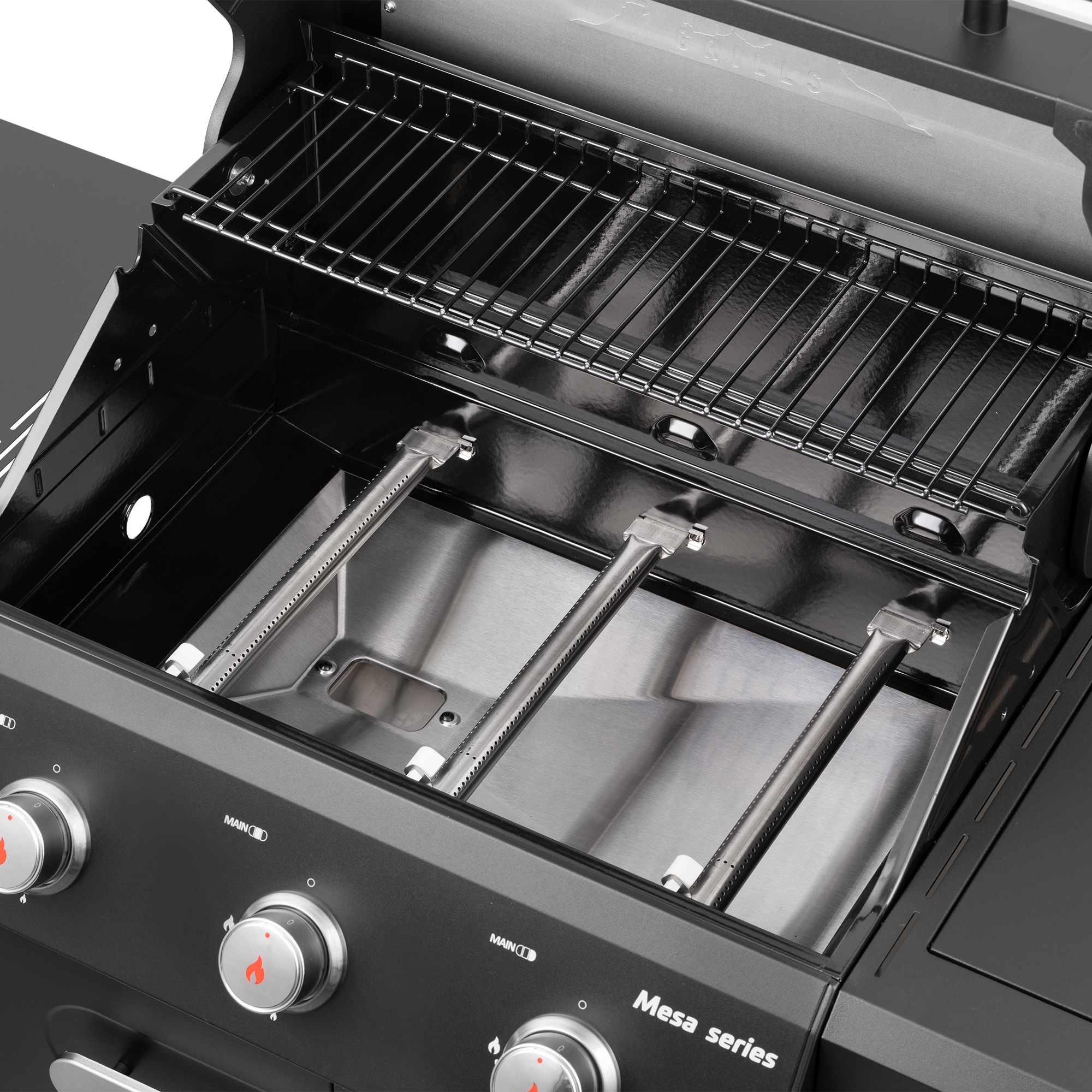 Monument Mesa 425 Black 4 -Burner Liquid Propane Gas Grill 1 -Side Burner