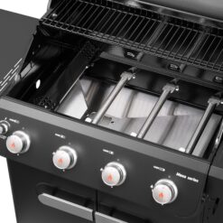 Monument Mesa 425 Black 4 -Burner Liquid Propane Gas Grill 1 -Side Burner