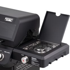 Monument Mesa 425 Black 4 -Burner Liquid Propane Gas Grill 1 -Side Burner
