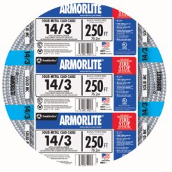 Southwire Armorlite 250-ft 14 / 3 Solid Aluminum MC (Metal Clad) Cable