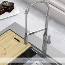 allen + roth Dennison Dual-mount 33-Inches x 22-Inches Stainless steel Single bowl 2-Hole 18 -Gauge Workstation Kitchen Sink All-in-One Kit