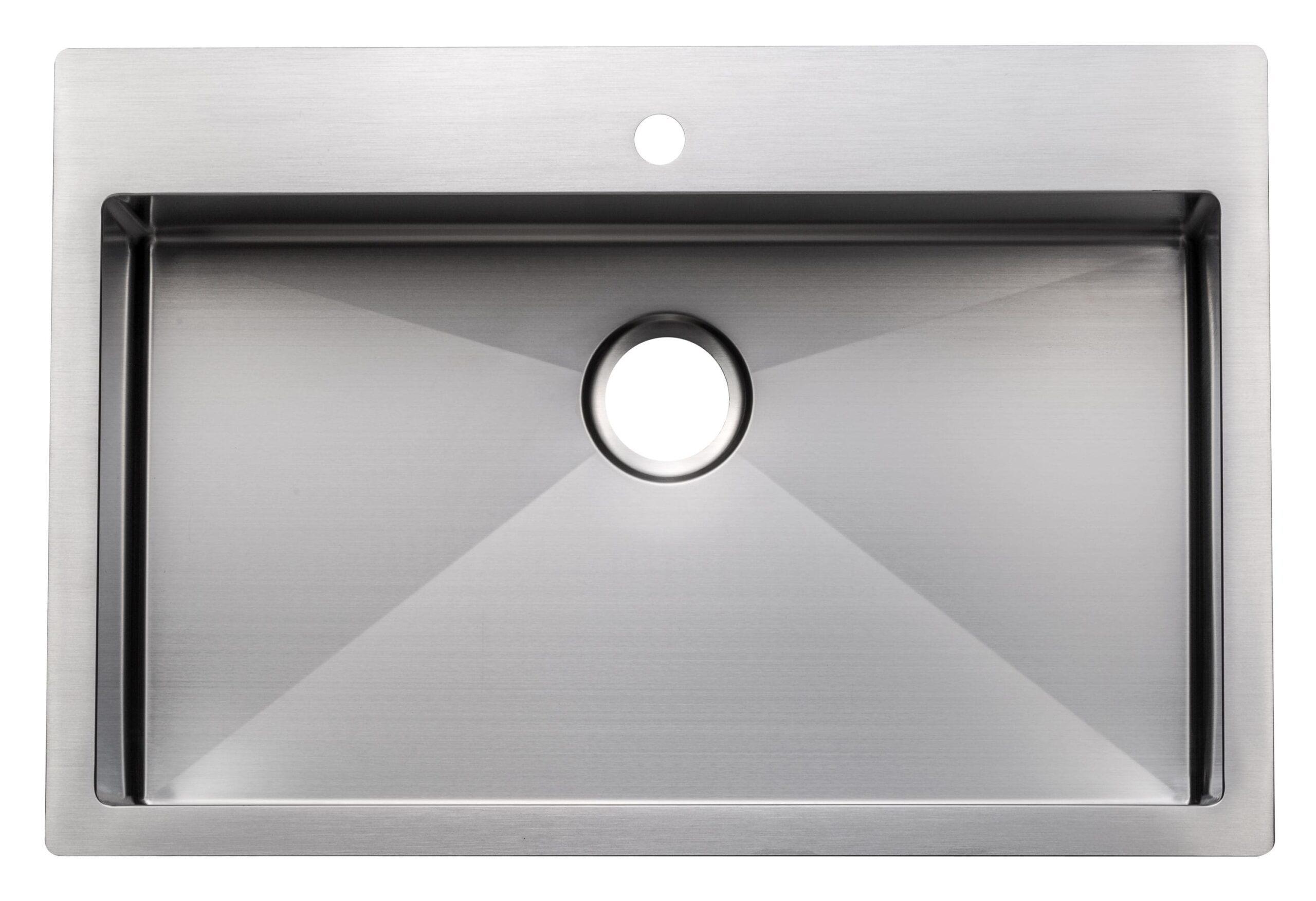 allen + roth Alden Dual-mount 33-in x 22-in Stainless steel Single bowl 1-Hole 18 -Gauge Kitchen Sink All-in-One Kit