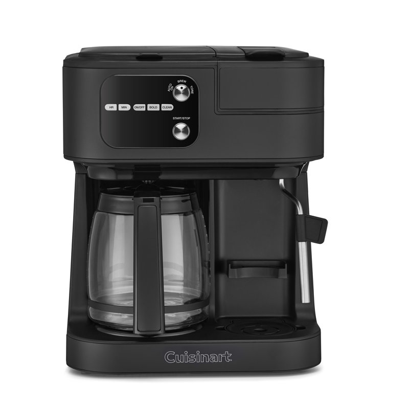 Cuisinart Coffee Center Barista Bar 4-in-1 Coffeemaker, Single-Serve Coffee, Espresso & Nespresso Capsule Compatible, 12-Cup Carafe