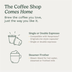 Cuisinart Coffee Center Barista Bar 4-in-1 Coffeemaker, Single-Serve Coffee, Espresso & Nespresso Capsule Compatible, 12-Cup Carafe