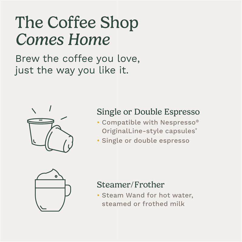 Cuisinart Coffee Center Barista Bar 4-in-1 Coffeemaker, Single-Serve Coffee, Espresso & Nespresso Capsule Compatible, 12-Cup Carafe
