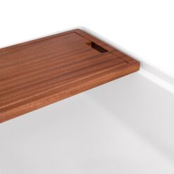 Ruvati Fiore Farmhouse apron front 33-Inches x 18 Fireclay Single bowl Workstation Kitchen Sink
