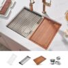 Ruvati Veniso Undermount 33-Inches x 19-Inches Stainless steel Single bowl 16 -Gauge Kitchen Sink