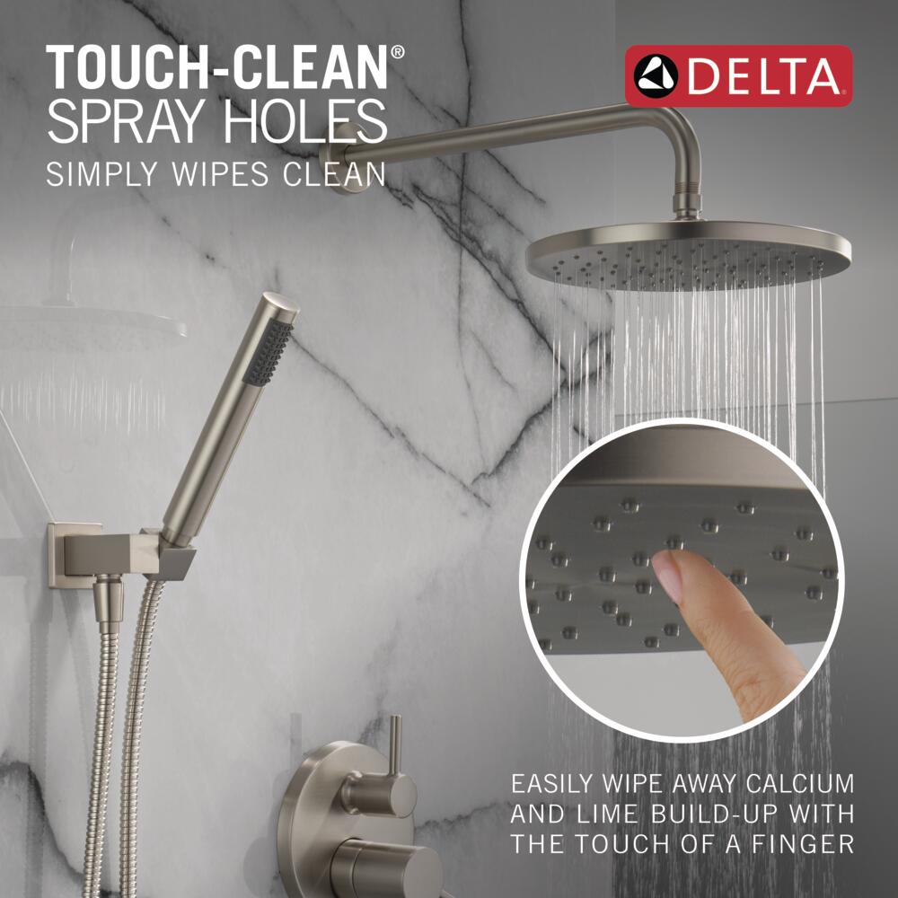 Delta Modern SpotShield Stainless 2-handle Single function 10-Inches Round Shower Faucet