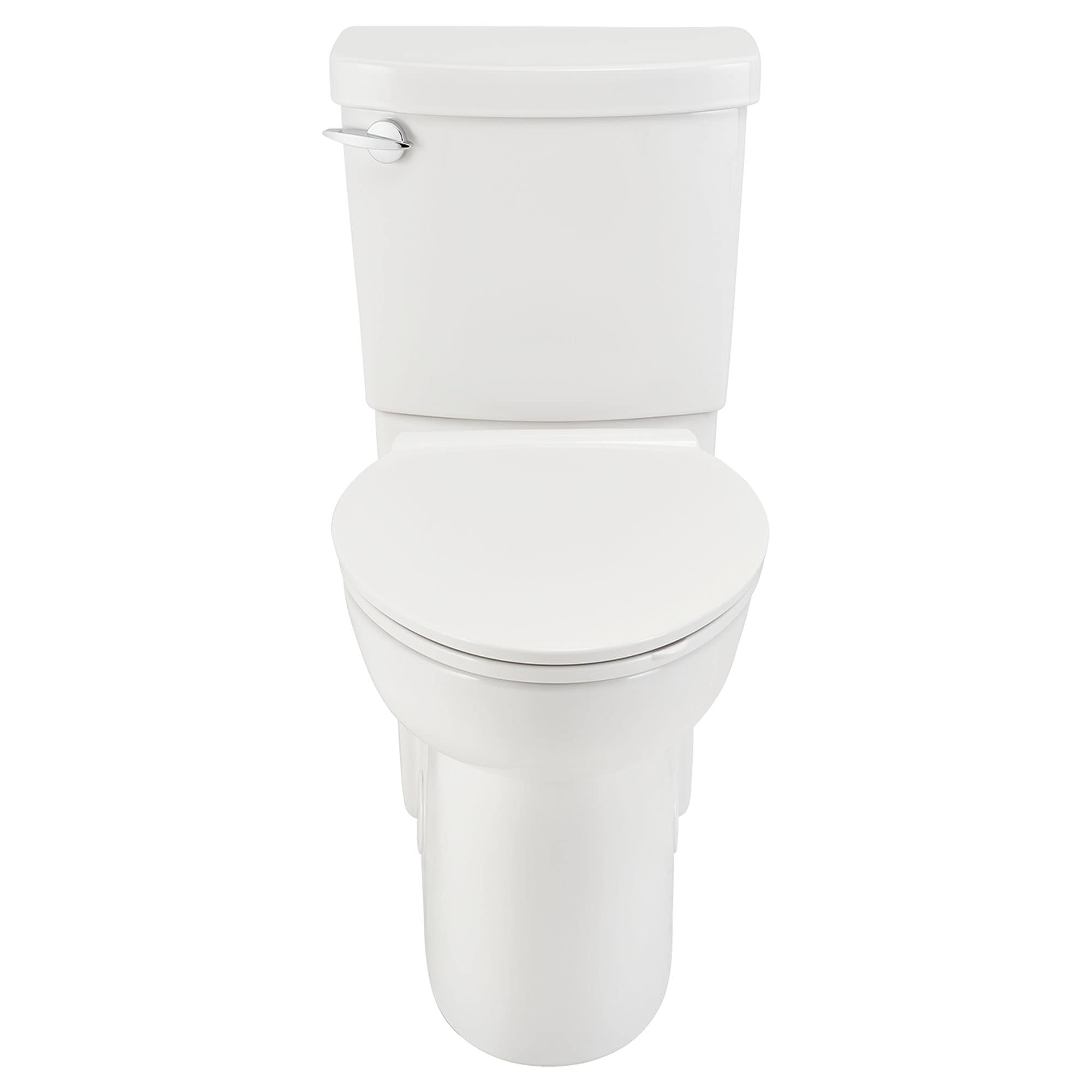 American Standard Clean White Elongated Chair height Soft Close 2-piece Toilet 12-in Rough-In WaterSense 1.28 GPF