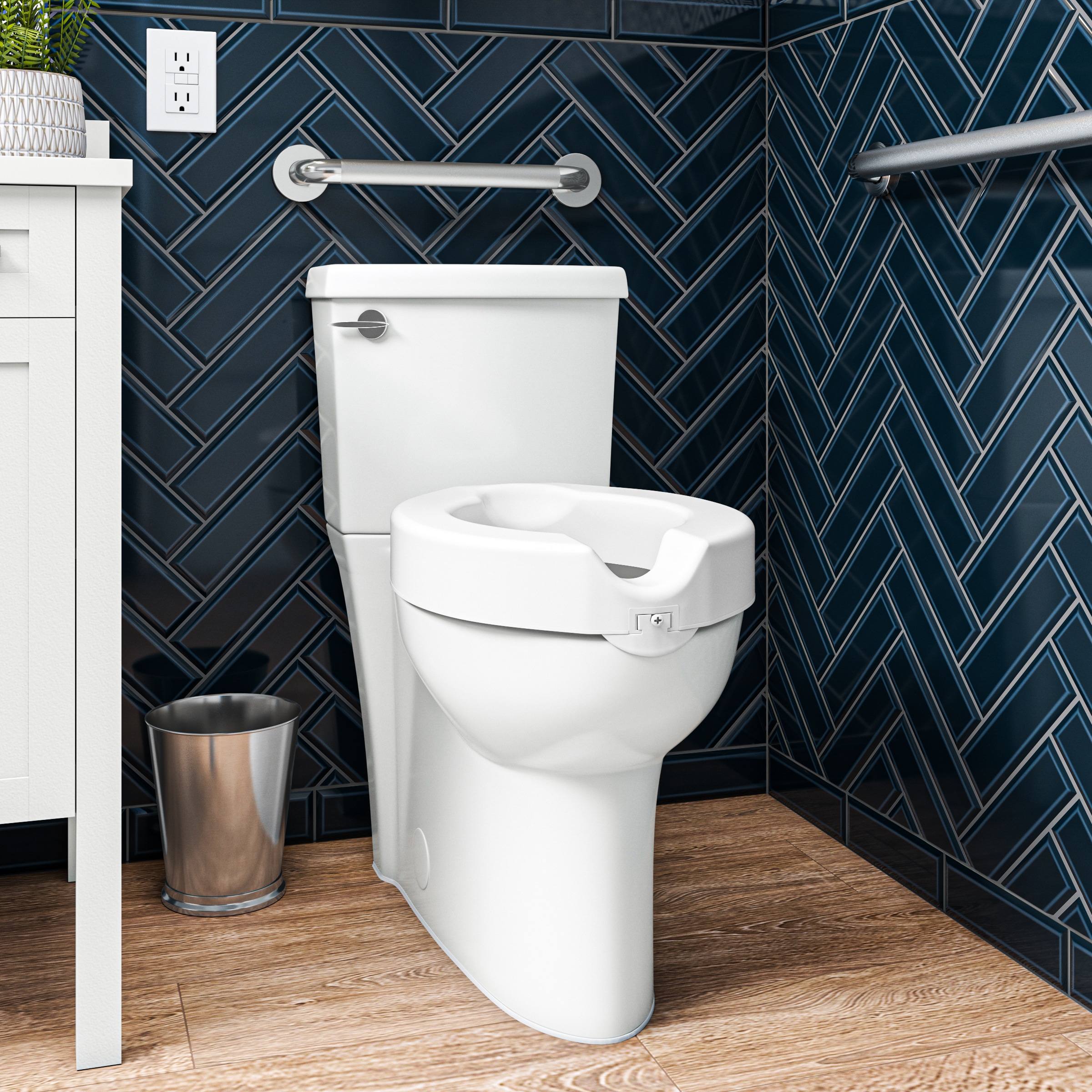 American Standard Clean White Elongated Chair height Soft Close 2-piece Toilet 12-in Rough-In WaterSense 1.28 GPF