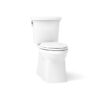 KOHLER Transpose The Complete Solution ContinuousClean ST White Elongated Chair height Soft Close 2-piece Toilet 12-in Rough-In WaterSense 1.28 GPF