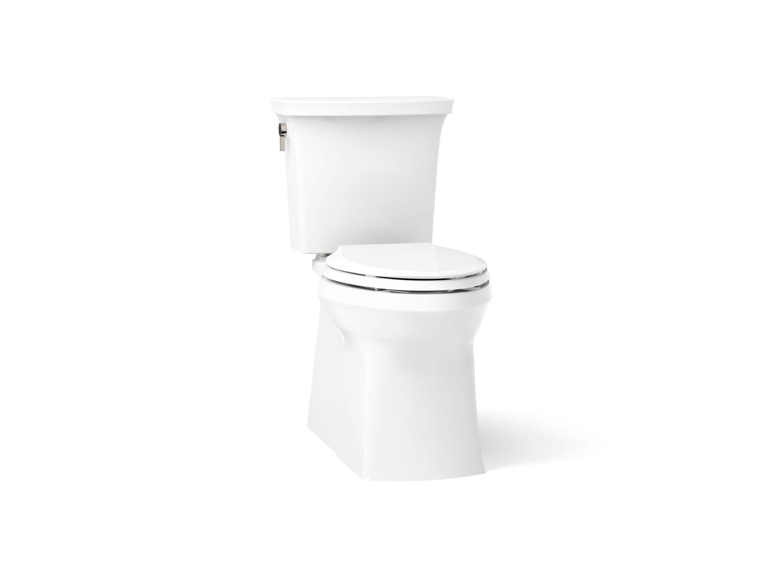 KOHLER Transpose The Complete Solution ContinuousClean ST White Elongated Chair height Soft Close 2-piece Toilet 12-in Rough-In WaterSense 1.28 GPF