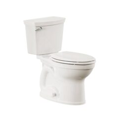 American Standard Champion White Elongated Chair height Soft Close 2-piece Toilet 12-in Rough-In WaterSense 1.28 GPF