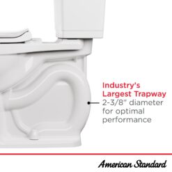American Standard Champion White Elongated Chair height Soft Close 2-piece Toilet 12-in Rough-In WaterSense 1.28 GPF