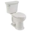 American Standard Esteem VorMax White Elongated Chair height Soft Close 2-piece Toilet 12-in Rough-In WaterSense 1.28 GPF