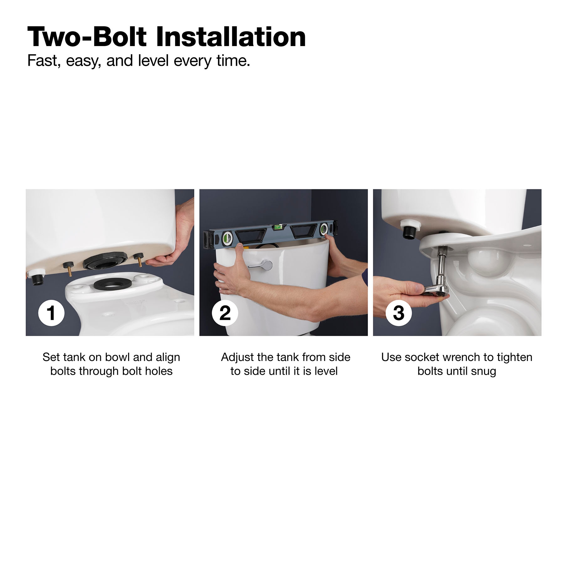 KOHLER Cimarron White Round Chair height Soft Close 2-piece Toilet 12-in Rough-In WaterSense 1.28 GPF