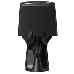 Project Source Laporte Black Dual Flush Elongated Chair height 1-piece Toilet 12-in Rough-In WaterSense 1.6 GPF