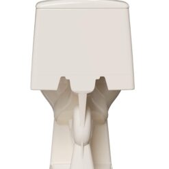 Project Source Laporte Bone Dual Flush Elongated Chair height 1-piece Toilet 12-in Rough-In WaterSense 1.6 GPF