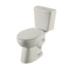 Project Source Pro-Flush Oyster Dual Flush Elongated Chair height 2-piece Toilet 12-in Rough-In WaterSense 1.6 GPF
