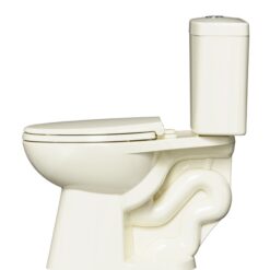 Project Source Pro-Flush Oyster Dual Flush Elongated Chair height 2-piece Toilet 12-in Rough-In WaterSense 1.6 GPF