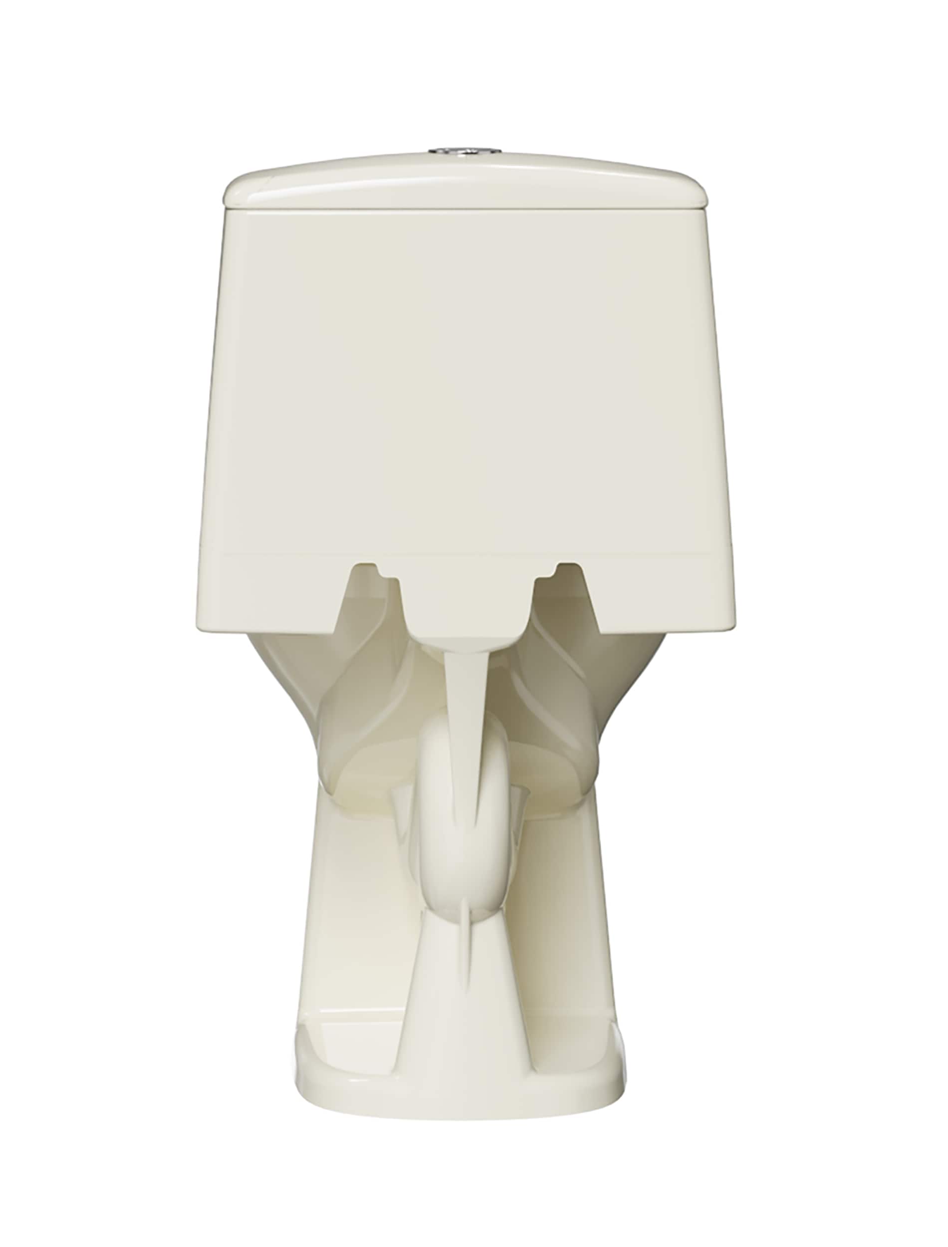 Project Source Laporte Oyster Dual Flush Elongated Chair height Soft Close 1-piece Toilet 12-in Rough-In WaterSense 1.6 GPF