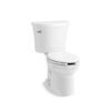 KOHLER Kingston White Elongated Standard height 2-piece Toilet 12-in Rough-In WaterSense 1.28 GPF