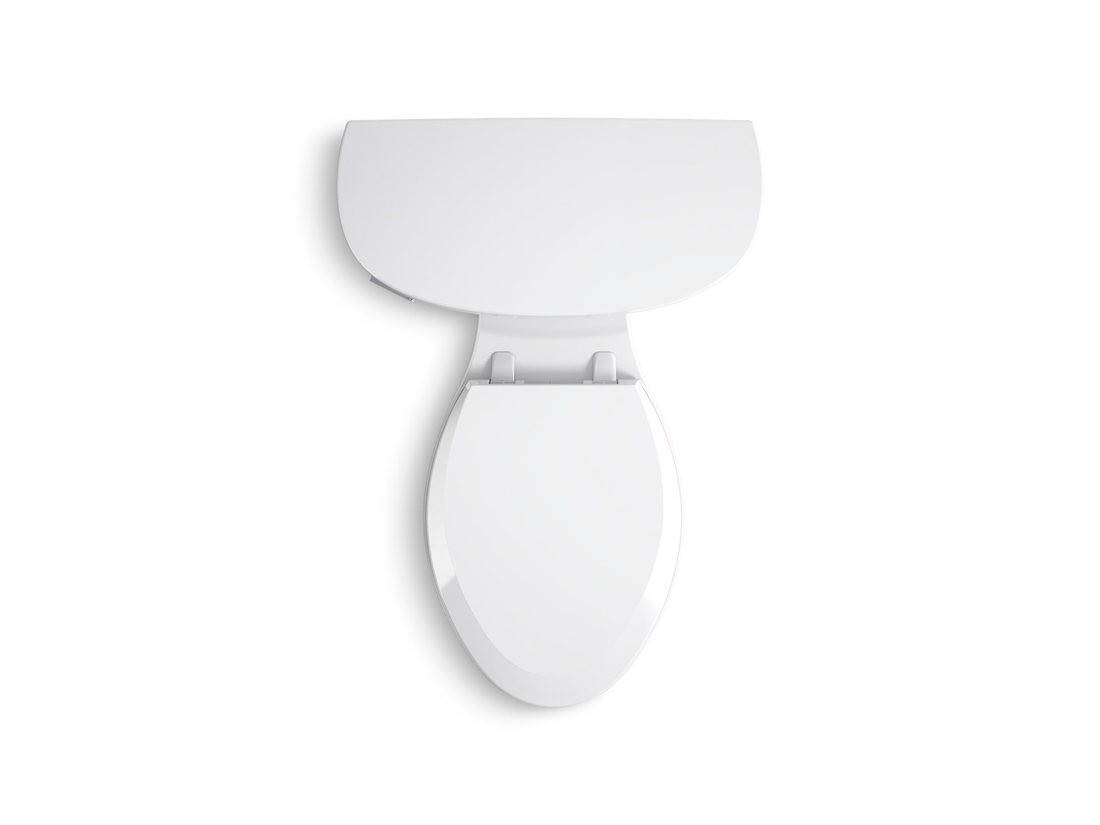 KOHLER Kingston White Elongated Standard height 2-piece Toilet 12-in Rough-In WaterSense 1.28 GPF