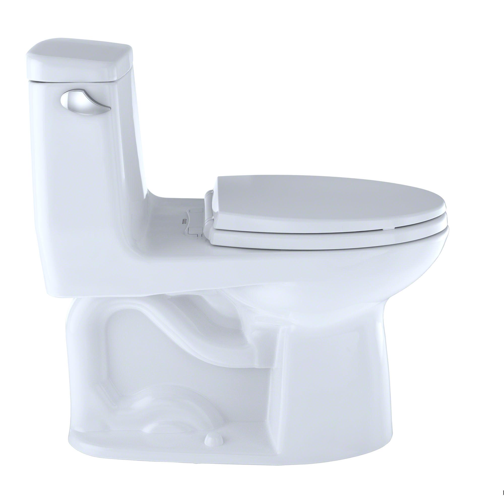 TOTO Eco Ultramax Cotton White Elongated Chair height Soft Close 1-piece Toilet 12-in Rough-In WaterSense 1.28 GPF