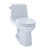 TOTO Ultramax Cotton White Elongated Chair height Soft Close 1-piece Toilet 12-in Rough-In 1.6 GPF