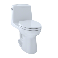 TOTO Ultramax Cotton White Elongated Chair height Soft Close 1-piece Toilet 12-in Rough-In 1.6 GPF